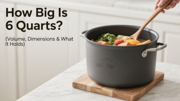 Quelle est la contenance d'un récipient de 6 quarts ? (Volume, dimensions et capacité)